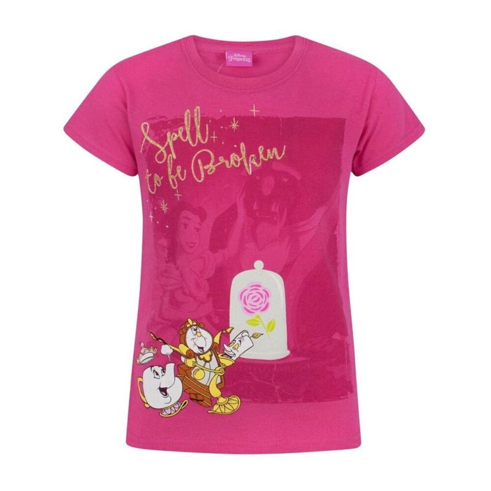 Beauty And The Beast Girls Spell To Be Broken T-Shirt / Pink